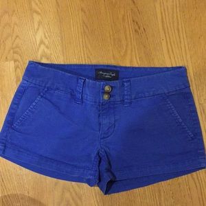 American Eagle Blue Chino Shorts